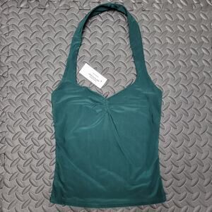 Tillys NWT Ruched Hater Tank Top XS NWT Capsule Wardrobe Vacation